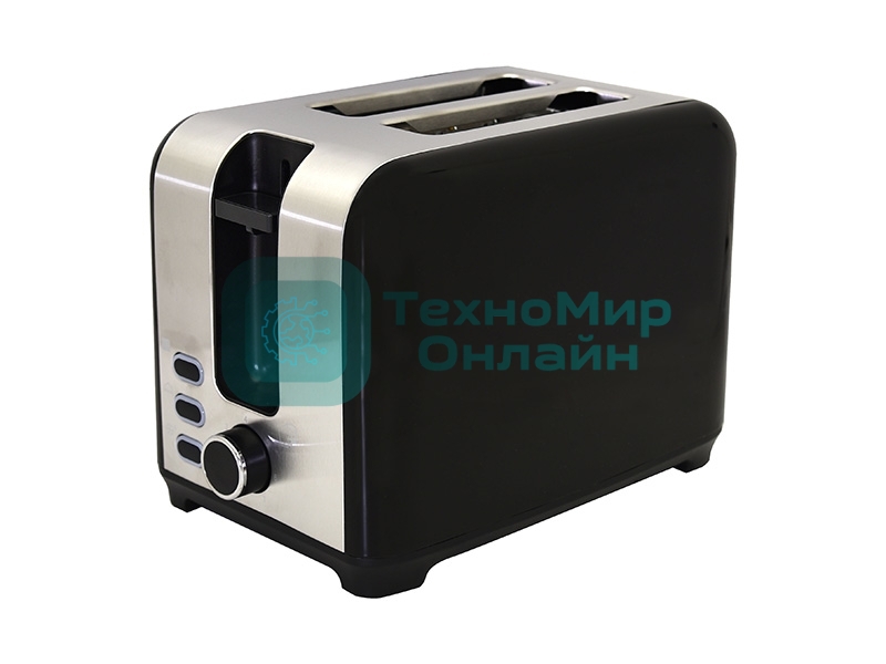 Тостер OURSSON TS2120/BL черный, 930 Вт