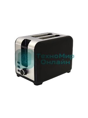 Тостер OURSSON TS2120/BL черный, 930 Вт