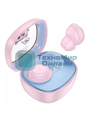 Наушники TWS Hoco EW111 Friendly розовый, внутриканальные, Bluetooth, до 4 ч
