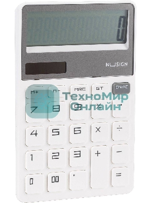 Калькулятор настольный Deli Nusign ENS042WHITE белый 12-разр.