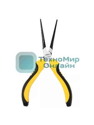 Мини-тонкогубцы удлиненные Deli DL103202 150мм, двухкомпонентная рукоять