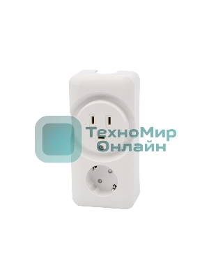 Розетка РШ/Евро Rexant двойная для электрической плиты 32 А/16 A, 250 В, 2Р+РЕ (ОУ) белая