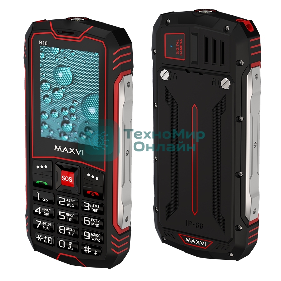 Мобильный телефон Maxvi R10 red