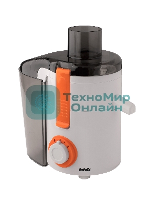 Соковыжималка BBK JC060-H11 белый/оранжевый, центробежная, 550 Вт, 500 мл, механическое