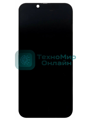 Дисплей Amperin для Apple iPhone 14 в сборе с тачскрином (Soft Oled), черный