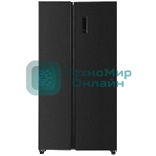 Холодильник Kraft KF-MS5701DI темно-серый двухкамерный 372/198л морозилка сбоку, Side by Side