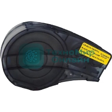 Картридж ленточный Cactus CS-M210-750595YL черный шрифт, желтый фон (19.1 мм, 6.4 м) для Brady M210/M211/M210-LAB