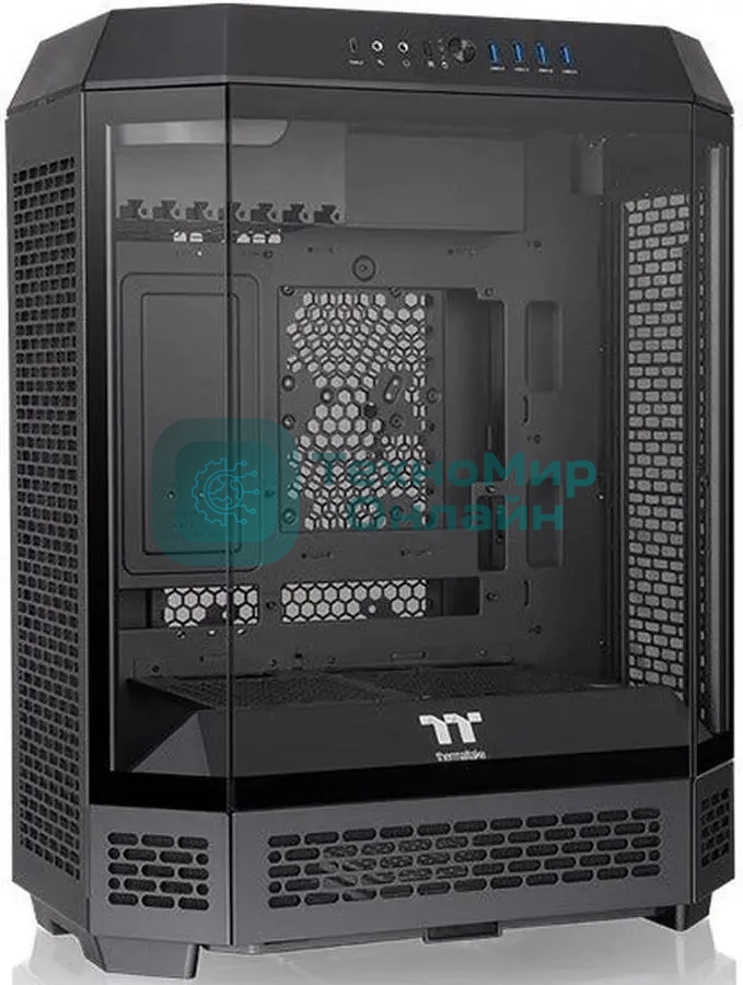 Компьютерный корпус Thermaltake The Tower 600 Black черный без БП ATX 13x120мм 9x140мм 4xUSB 3.0 audio bott PSU