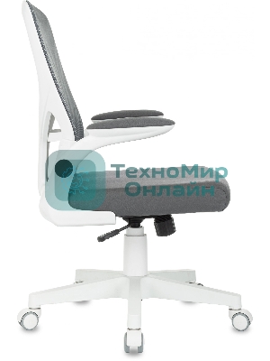 Кресло Бюрократ ASTER N-W TW-04 Neo Grey темно-серый, сетка/ткань, 120 кг, механизм качания