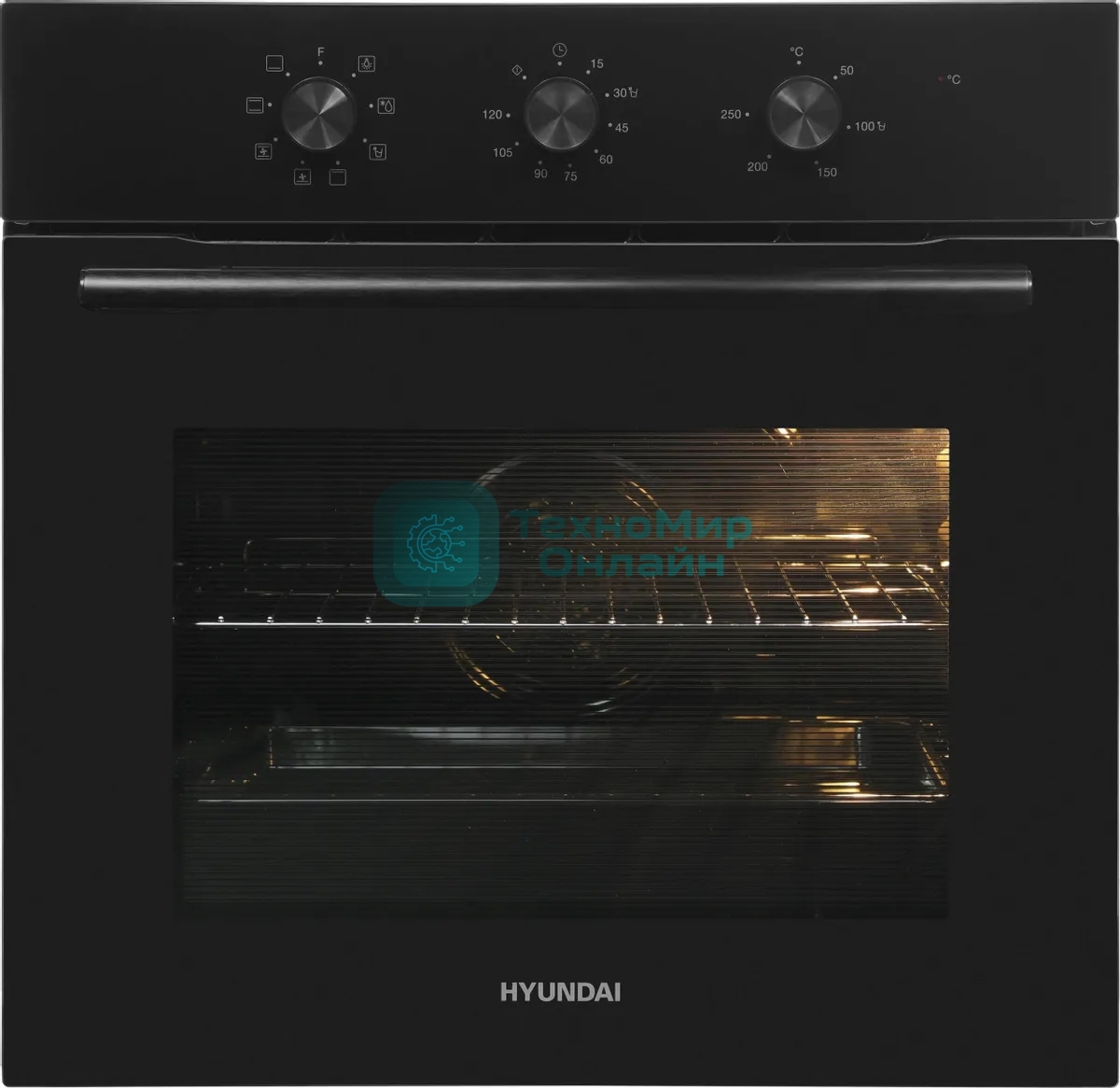 Духовой шкаф Электрический Hyundai HEO 66412 BG черный