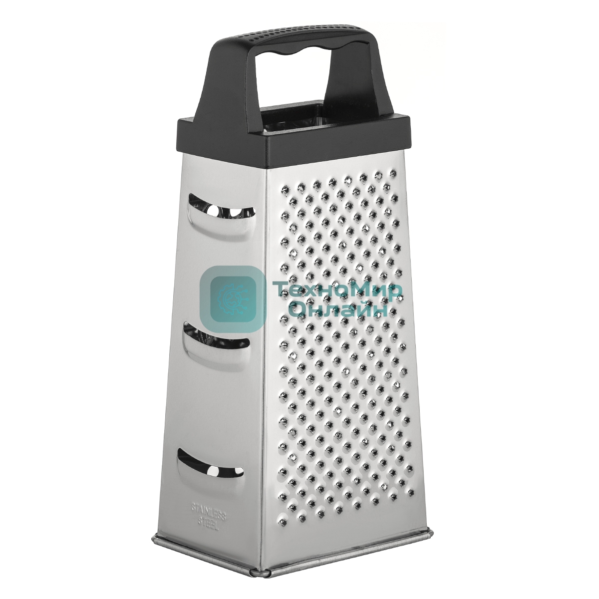 Терка LARA LR07-50 4 поверхности, высота 20 см, нерж. сталь, ручка