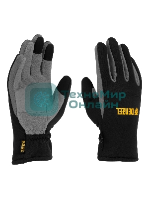 Перчатки универсальные Denzel 68088 искусственный мех, работа с сенсорным экраном, размер 10