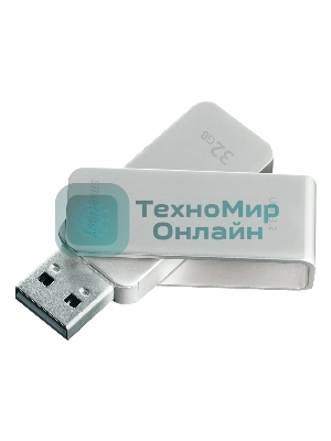 Флешка USB SmartBuy M1 Metal Grey (SB032GM1G), 32Gb, USB 3.0/3.2, R/W 130/40, серебристый
