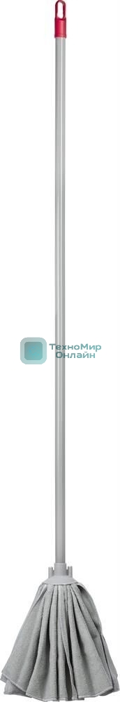 Швабра MASTER HOUSE Федерико с насадкой из микрофибры (серый с красным) 75544