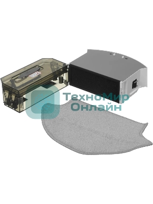 Робот-пылесос Vitek VT-1804 белый/серый, 2500 мАч Li-Ion, уборка сухая/влажная, пылесборник контейнер 0.45 л