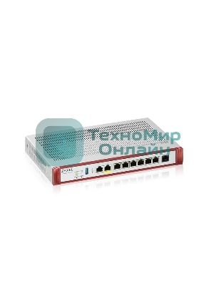 Межсетевой экран Zyxel USG FLEX 200HP с подпиской Gold на 1 год (AS, AV, CF, IDP/DPI, Sandboxing, SecuReporter), Rack, 1xRJ-45: 1/2.5G (LAN/WAN), 1xRJ-45: 1/2.5G PoE+ (LAN/WAN), 6xRJ-45: 1G (LAN/WAN),