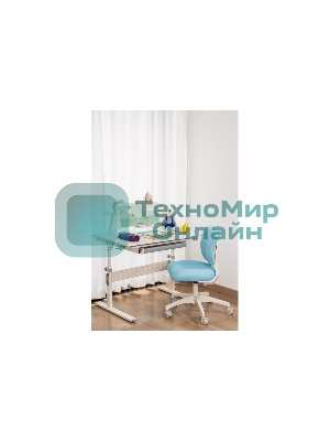 Кресло Cactus CS-CHR-3594BL голубой, ткань, 75 кг, механизм качания