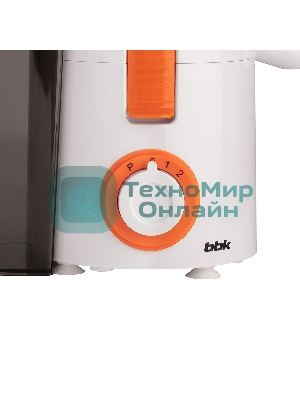 Соковыжималка BBK JC060-H11 белый/оранжевый, центробежная, 550 Вт, 500 мл, механическое