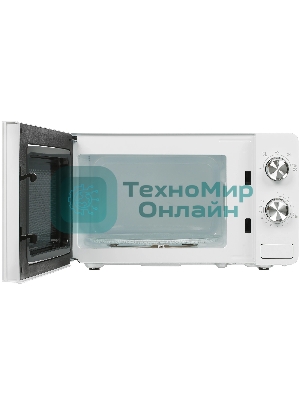 Микроволновая печь Gorenje MO20E1W2 белый, 20 л, 800 Вт, переключатели - поворотный механизм