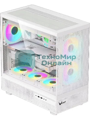 Компьютерный корпус AeroCool/Formula Crystal Z8 COSMIC белый без БП ATX 3x120мм 5x140мм 1xUSB 2.0 1xUSB 3.0 1xUSB3.1 audio bott PSU