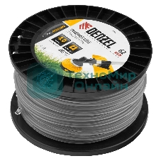 Леска для триммера Denzel двухкомпонентная квадрат, 4,0мм х 62м, на DIN катушке EXTRA CORD