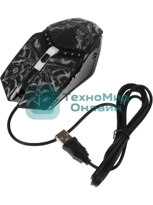 Мышь проводная Defender Prototype GM-670L черный, 2400 dpi, USB, кнопки - 6