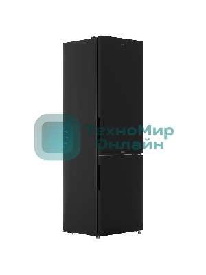 Холодильник Candy CFN6200B черный двухкамерный 243/91л морозилка снизу, No Frost