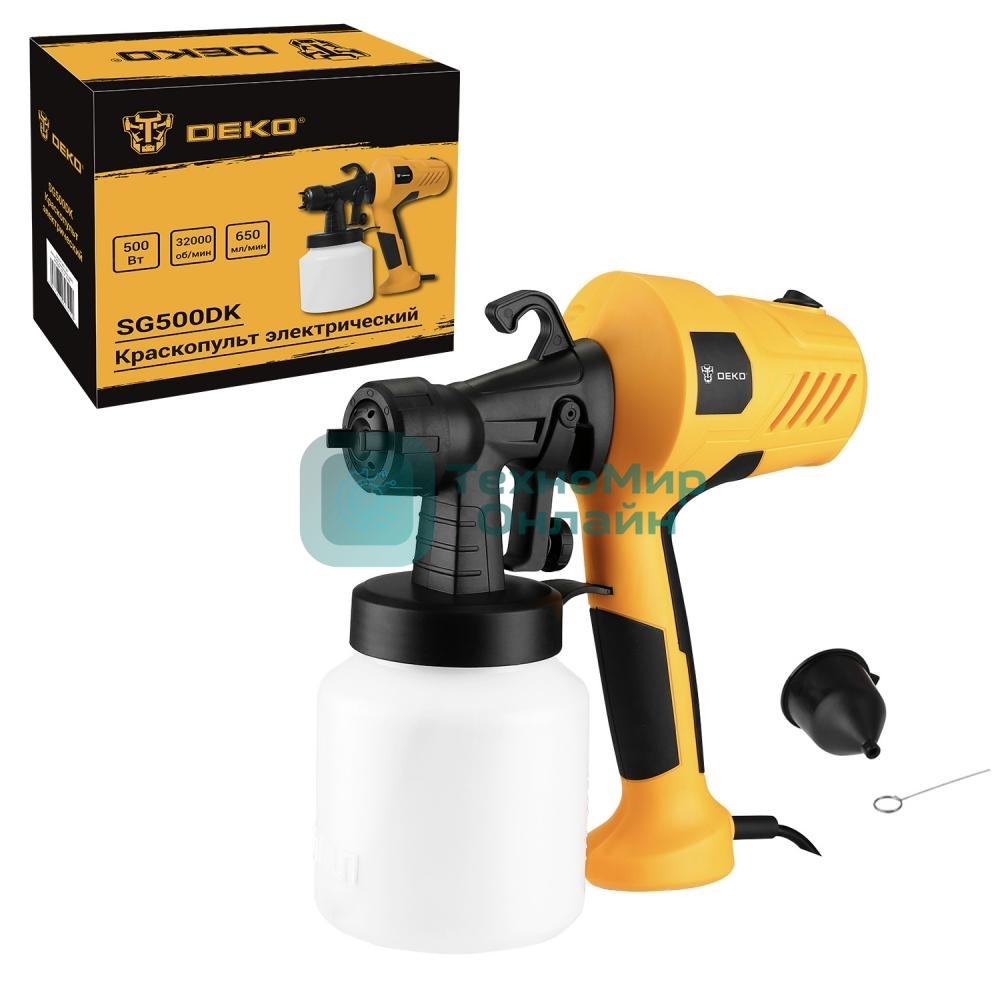 Краскопульт электрический DEKO SG500DK, 800 мл, 500Вт