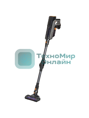 Пылесос вертикальный SUPRA VCS-5082 черный/серый, питание от аккумулятора, 300 Вт, уборка сухая, пылесборник 1 л