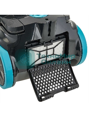 Пылесос Delta LUX DL-0836 черный с бирюзовым