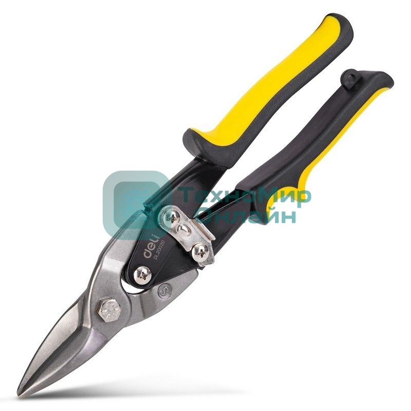 Ножницы по металлу Deli DL20030 Режущая кромка Cr-V с высокочастотной термообработкой. Двухкомпонентная ручка.