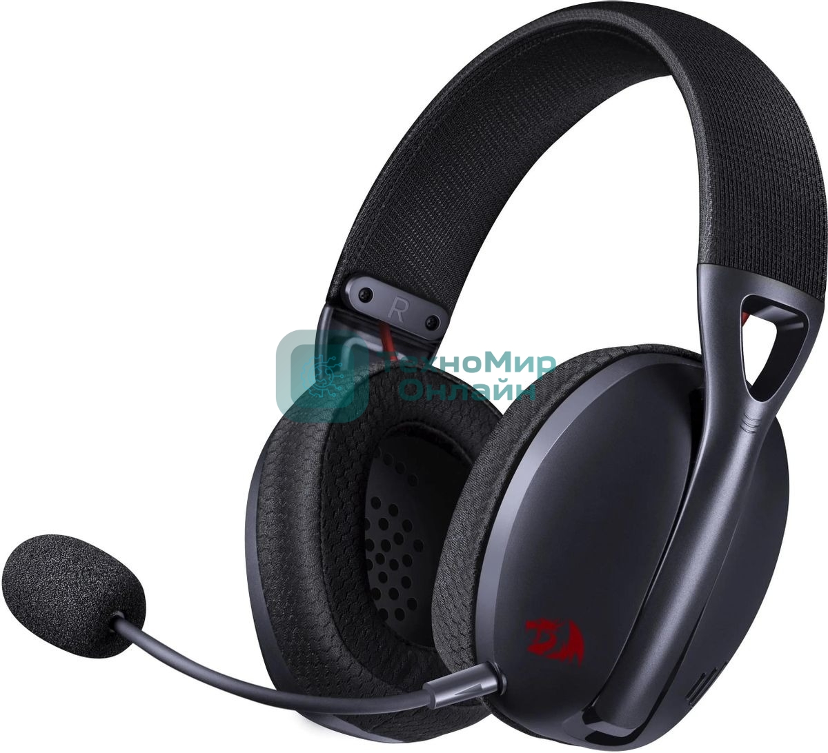 Гарнитура Redragon Ire Pro чёрный, беспроводная + проводная, Bluetooth / USB, до 25 ч