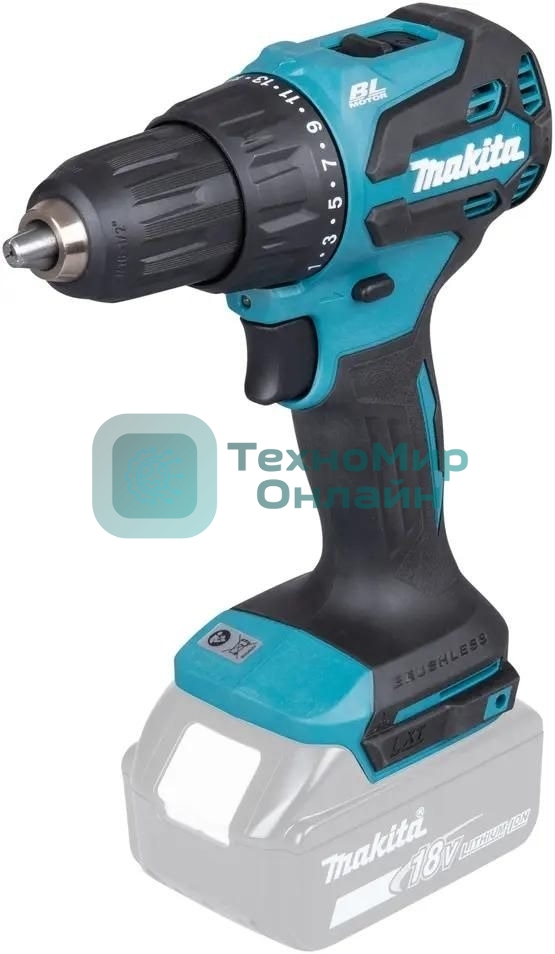 Дрель-шуруповерт Makita DHP490Z аккум. патрон:быстрозажимной