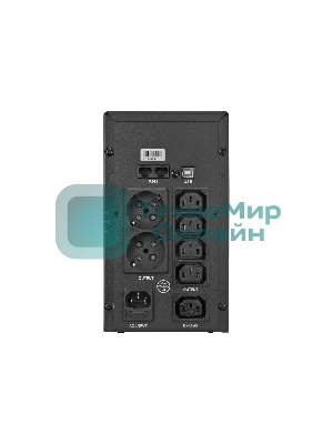 Источник бесперебойного питания Crown CMU-SP800 COMBO USB/800 ВА\480 Вт/7 x компьютерная/евророзетка (C13/Schuko)