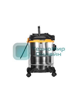 Строительный пылесос Вихрь СП-1500/20 72/19/1 серый металлик/оранжевый, 1500 Вт, уборка сухая/влажная/выдув, пылесборник мешок, 20 л