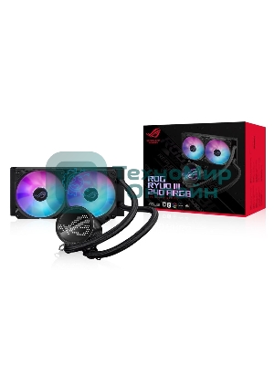 Жидкостная система охлаждения ASUS ROG RYUO III 240 ARGB черный, 120 мм, алюминий, 2200 об/мин, 36.45 дБ, 4 pin