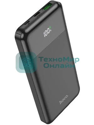 Портативный аккумулятор Hoco J102 Cool figure 10000mAh QC3.0/PD3.0 20W 3A USB-A/USB-C черный