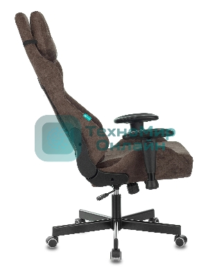 Кресло Бюрократ VIKING KNIGHT LT10 FABRIC коричневый, ткань, 120 кг, механизм качания