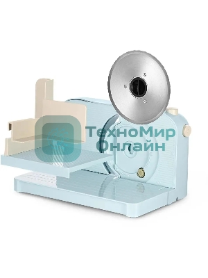 Ломтерезка Kitfort КТ-6268 150Вт (нарезка до 15мм) голубой/белый