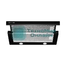 Встраиваемая вытяжка Kuppersberg SLIMTURBO 60 B, 60 см, отвод/рециркуляция, 1500 м3/час, механическое управление, 3 скорости, освещение 2х2 Вт, металлические жироулавливающие фильтры, угольный фильтр KF-ES (опция), 63.4 дБ, обратный клапан, шхвхг:55.2x25.5x28см, черный