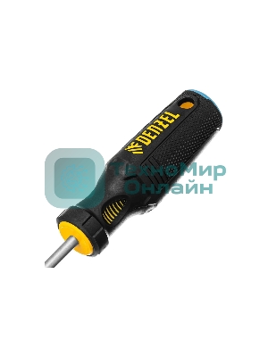 Отвертка Denzel SL6x100 мм, S2, 3к рукоятка