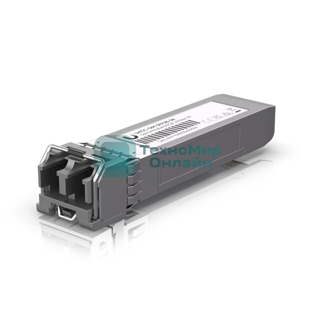 Трансивер Ubiquiti UACC-OM-SFP28-SR SFP28 transceiver that supports 25G connections up to 100 m using multi-mode fiber with a duplex LC UPC connector