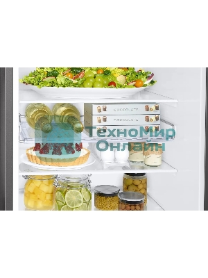 Холодильник Samsung RB34C632ESA/EF графит двухкамерный 227/114л морозилка снизу, No Frost