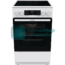 Плита электрическая Gorenje GECS5C70WA белый, конфорок 4 электрических, духовка 70 л, 50 см x 85 см x 59.4 см