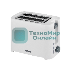 Тостер BBK TR81M белый, 800 Вт, 2 слота