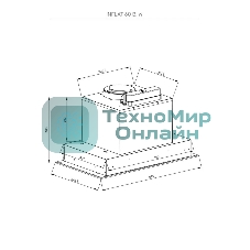 Вытяжка встраиваемая Kuppersberg High-Tech Inflat 60 B черный, 60 см, 780 куб. м/ч, 56 дБ