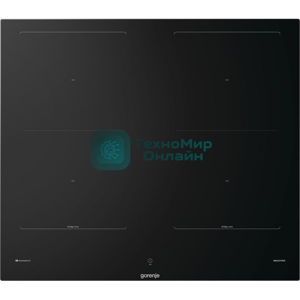 Варочная панель Gorenje, индукционная, 60 см, 4 конфорки, сенсорное управление, таймер, объединение конфорок Bridge Zone, автораспознавание посуды, PowerBoost, растапливание SoftMelt, сенсоры Iqgrill/iqfry/iqpro, защита от детей, черный