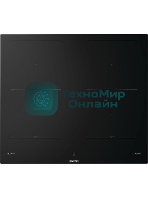 Варочная панель Gorenje, индукционная, 60 см, 4 конфорки, сенсорное управление, таймер, объединение конфорок Bridge Zone, автораспознавание посуды, PowerBoost, растапливание SoftMelt, сенсоры Iqgrill/iqfry/iqpro, защита от детей, черный