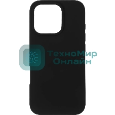 Чехол (клип-кейс) BoraSCO для Apple iPhone 16 Pro Microfiber Case черный (73691)