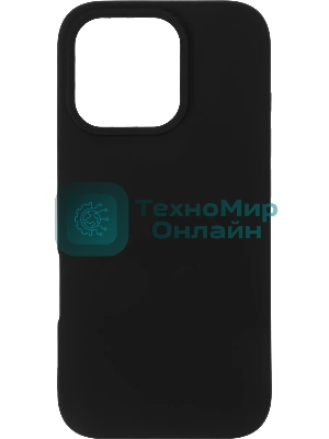 Чехол (клип-кейс) BoraSCO для Apple iPhone 16 Pro Microfiber Case черный (73691)